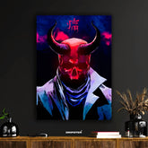 Oni Masked Skull – Demon Aesthetic Poster
